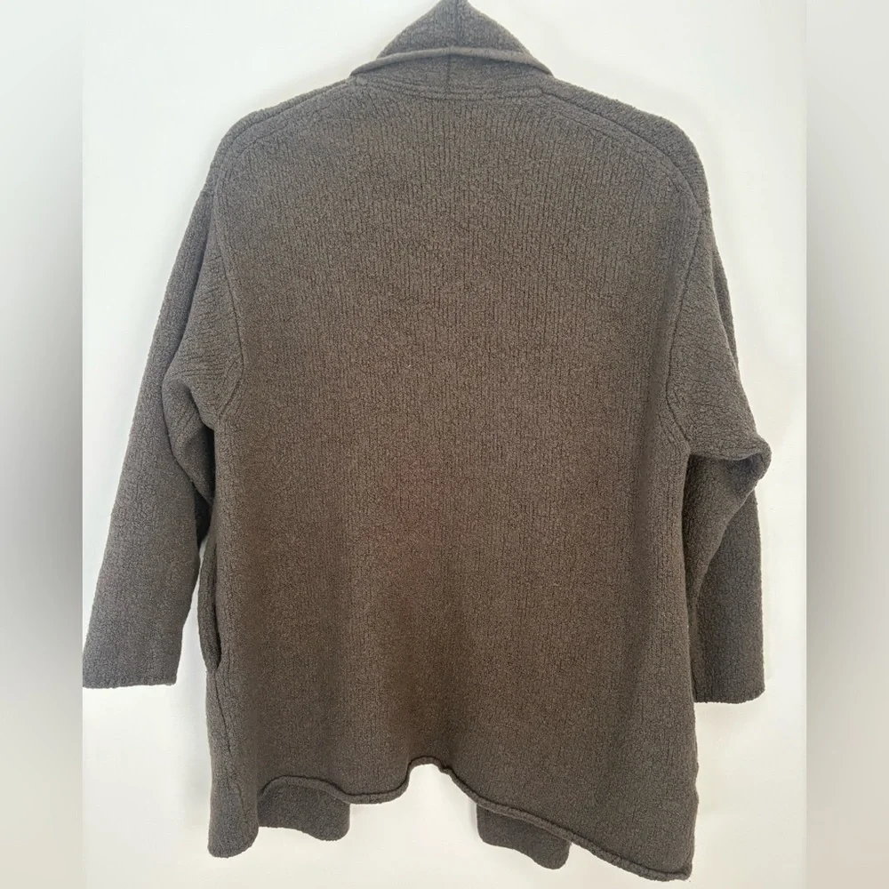 Vince Grey Wool Blend Open Front Cardigan Size S Quiet Luxury - Picture 4 of 9